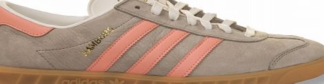 Adidas Hamburg Khaki/Orange Chalk Leather Trainers