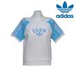 Adidas Heritage Club Crop Top - Light Aqua/Wht