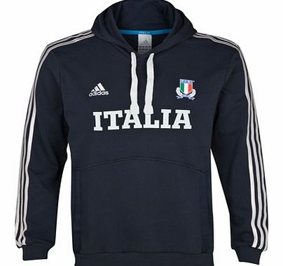 Italy Rugby Hooded Sweatshirt - Dark