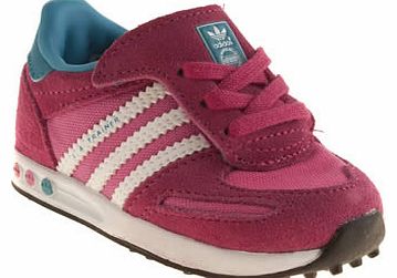 kids adidas pink la trainer girls toddler