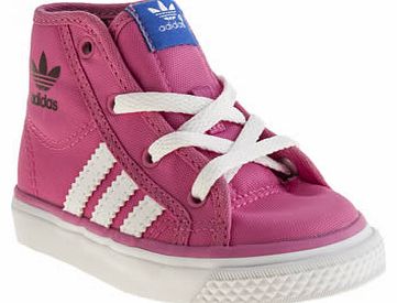 Adidas kids adidas pink nizza hi girls toddler
