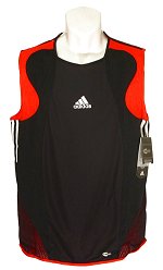 Adidas Kids Predator Pulse DLC Sleeveless Vest Black/Red Size Large Boys (152 cms tall)