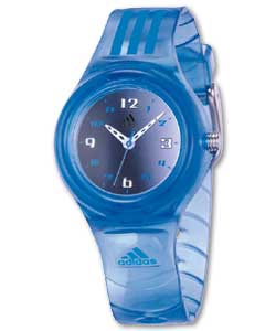 Adidas Kids Small Blue Case and Strap Watch
