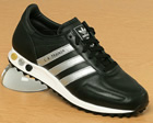 Adidas L.A. Black/Silver Leather Trainers
