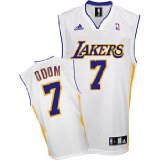 Adidas LA Lakers White #7 Lamar Odom Large