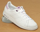 Ladies Adidas Stan Smith White/Mauve Leather