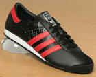 Adidas Leader Black/Red Leather Trainer