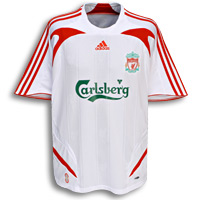 Liverpool Away Shirt 2007/08 with Voronin 10