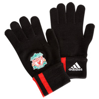 Adidas Liverpool Gloves - Black/Light Scarlet.