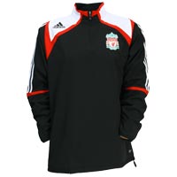 Adidas Liverpool Windbreaker Jacket - Black/Red/White.