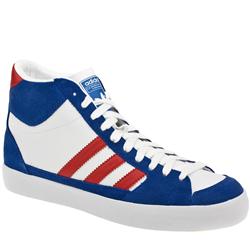 Male Das Superskate Archive Leather Upper in White and Blue