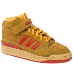 Adidas Male Forum Mid Nba Suede Upper in Natural - Honey