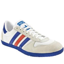 Adidas Male Net 80 Suede Upper in White and Blue