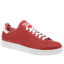 Male Stan Smith 2 Adi Color Leather Upper in Red