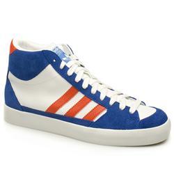 Adidas Male Superskate Arch. Leather Upper in White and Blue