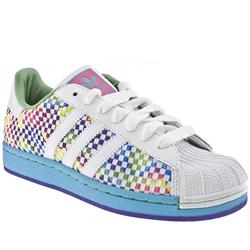 Adidas Male Superstar Weave Leather Upper in Multi