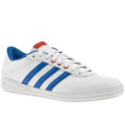 Adidas Male T Tennis Leather Upper in White and Blue