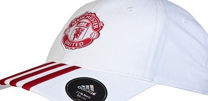 Adidas Manchester United 3 Stripe Cap White AC5608