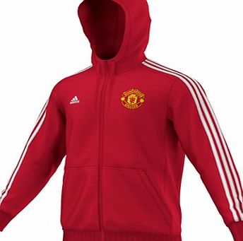 Adidas Manchester United Core Full Zip Hoody Red AC1913