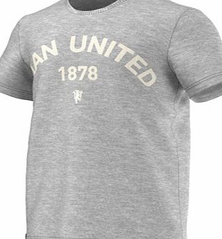 Adidas Manchester United Graphic T-Shirt Grey AC1938
