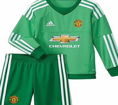 Adidas Manchester United Home Goalkeeper Mini Kit