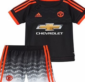 Adidas Manchester United Third Baby Kit 2015/16 Black