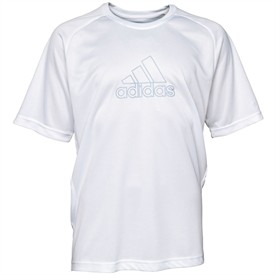 adidas Mens Essentials Logo T-Shirt White/Lead