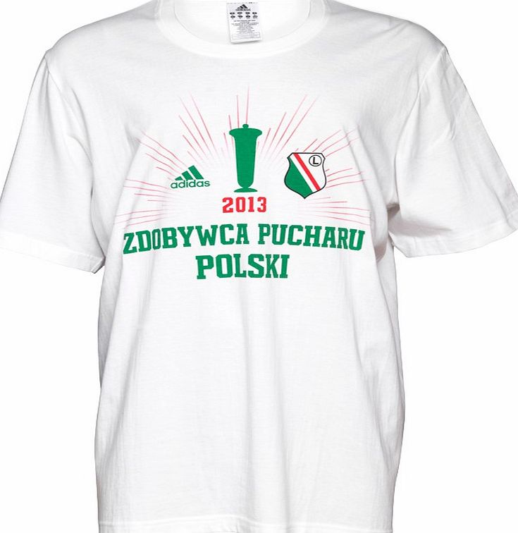 Adidas Mens KP Legia Warsaw Cup Winner T-Shirt