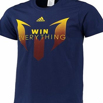 Adidas Messi Winners T-Shirt Navy AP2273
