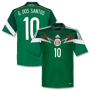Adidas Mexico Home G.Dos Santos Shirt 2014 2015