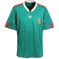 Adidas Mexico Home Shirt 2009/10 - Green/White/Red.