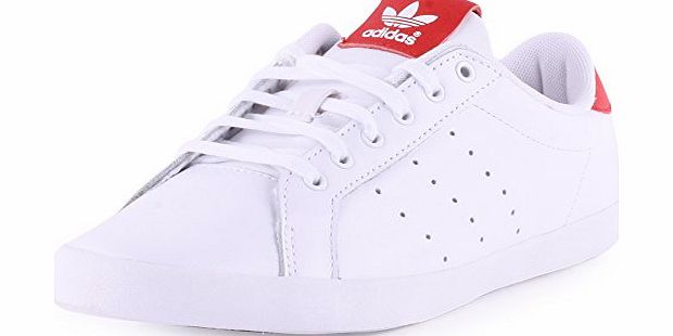 adidas Miss Stan Womens Leather Trainers White Red - 6 UK