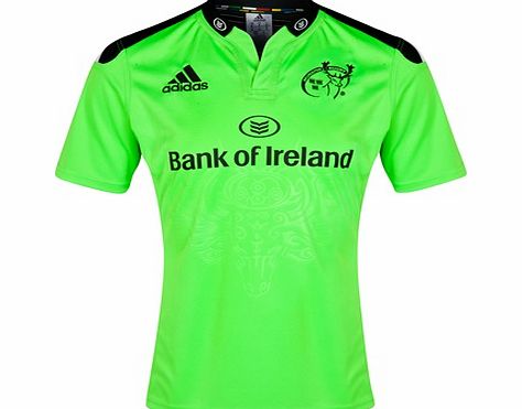 Adidas Munster Rugby Union Away Shirt 2014/15 Green