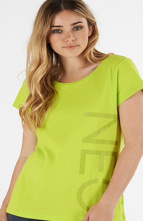 adidas Neo Womens Logo T-Shirt Lime