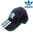 Adidas New York 3 Stripe Cap - BLK/ARG