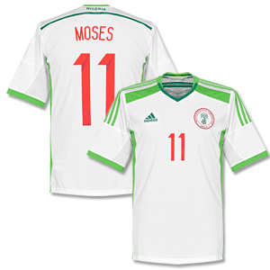 Nigeria Away Moses Shirt 2014 2015