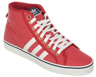 Nizza HI CL Red/White Canvas Trainers
