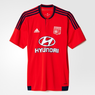 Adidas Olympique Lyon Away Shirt 2015/16 Red S11912