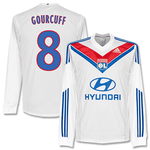Adidas Olympique Lyon Home Gourcuff L/S Shirt 2013 2014