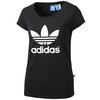 ADIDAS ORIGINALS Adidas Womens Trefoil Logo T-Shirts (Black)