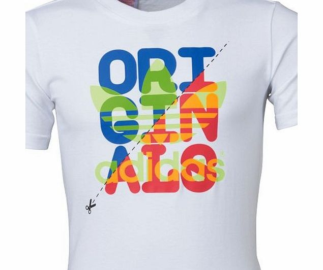 adidas Originals Boys Logo T-Shirt White