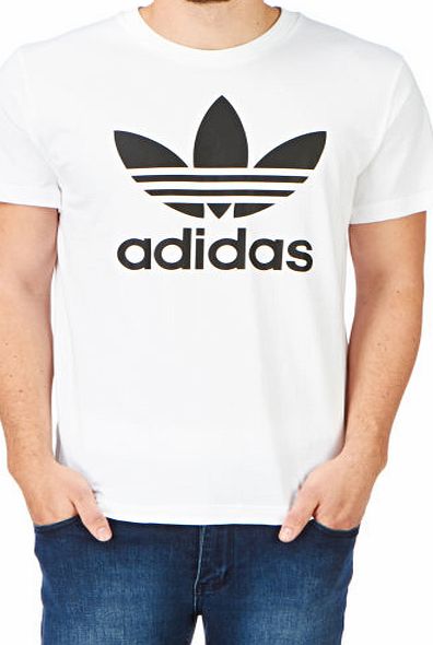 Adidas Originals Mens adidas originals Adi Trefoil T-shirt - White