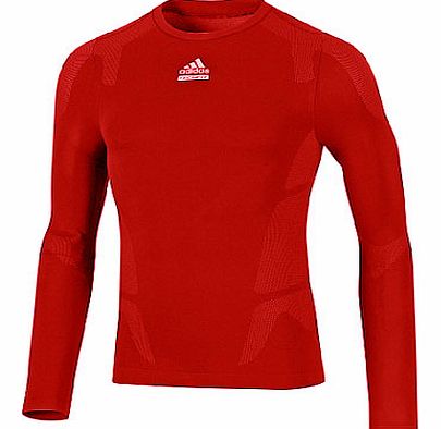  TECHFIT Seemless Compression LS Baselayer Red