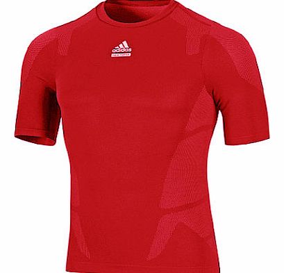  TECHFIT Seemless Compression SS Baselayer Red