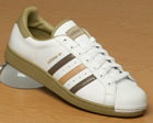 Adidas Pro Lawn White/Brown/Beige Leather Trainer