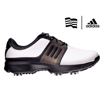 adidas Protean Golf Shoes White/Brown Large Sizes!