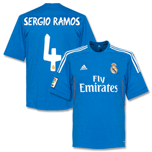Adidas Real Madrid Away Sergio Ramos Shirt 2013 2014