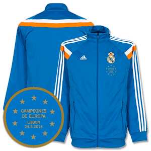 Real Madrid Blue Anthem Jacket 2013 2014 Inc