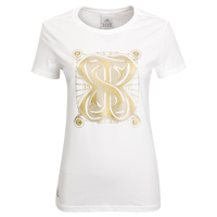 Adidas Real Madrid Graphic T-Shirt - White - Womens.