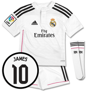 Real Madrid Home Mini Kit + James 10 (Fan Style)
